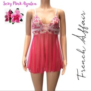 French Affair Azalea Babydoll Nightie & Panty Set